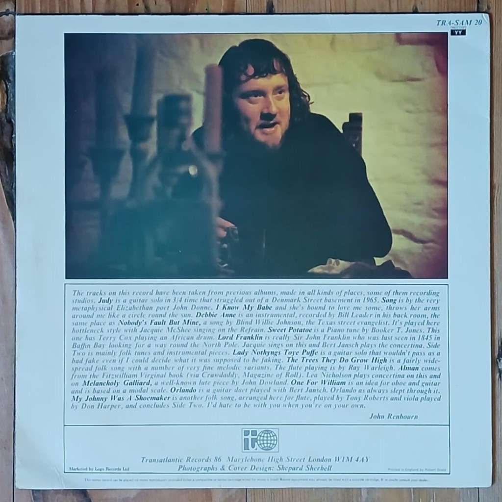 John Renbourn - The John Renbourn Sampler LP/Comp. (1971 UK import) VG+/VG+