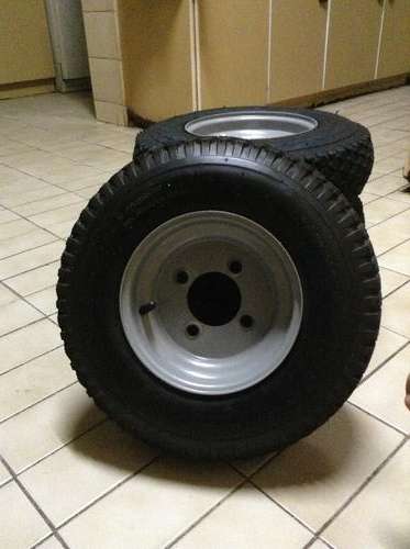 Trailer Tyre Set 4.80/4.00-8 x4 tyre/wheel combo set.