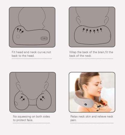 U-Shaped Massage Pillow