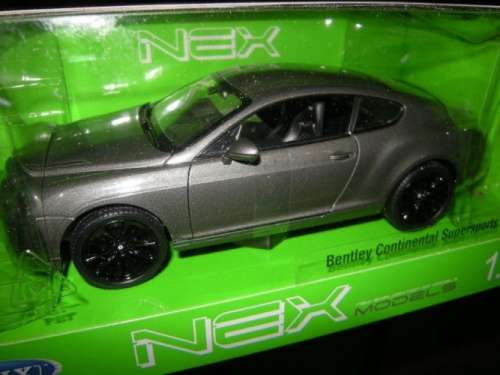 Bentley Continental Supersports 2013 dark grey 1/24 Welly NEW FREE delivery #2135 instant wheels
