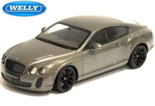 Bentley Continental Supersports 2013 dark grey 1/24 Welly NEW FREE delivery #2135 instant wheels