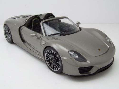 Porsche 918 Spyder 2012 (open) silver 1/24 Welly NEW+boxed  #2148 instant wheels