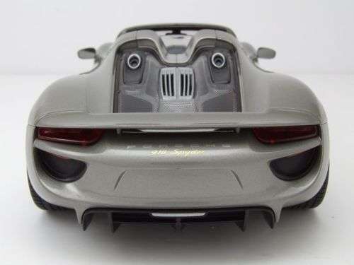 Porsche 918 Spyder 2012 (open) silver 1/24 Welly NEW+boxed  #2148 instant wheels