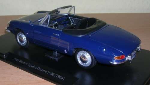 Alfa Romeo 1600 Spider duetto 1966 IXO NEWinBLISTER FREE delivery #2115 instant wheels