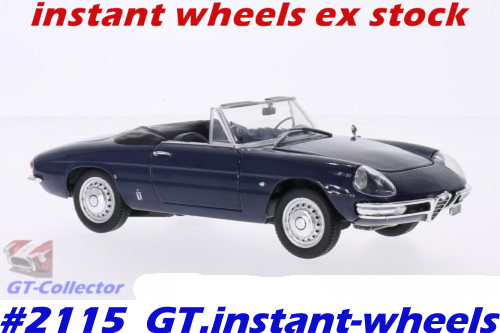 Alfa Romeo 1600 Spider duetto 1966 IXO NEWinBLISTER FREE delivery #2115 instant wheels