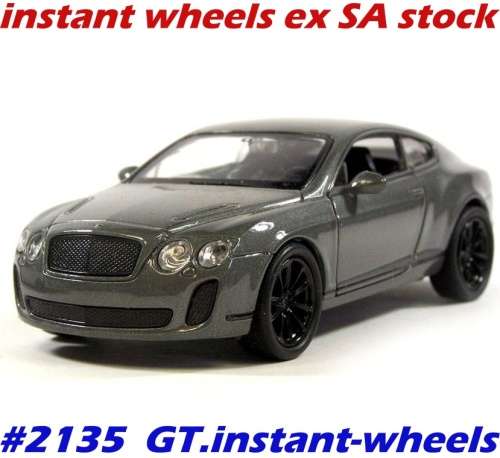 Bentley Continental Supersports 2013 dark grey 1/24 Welly NEW FREE delivery #2135 instant wheels