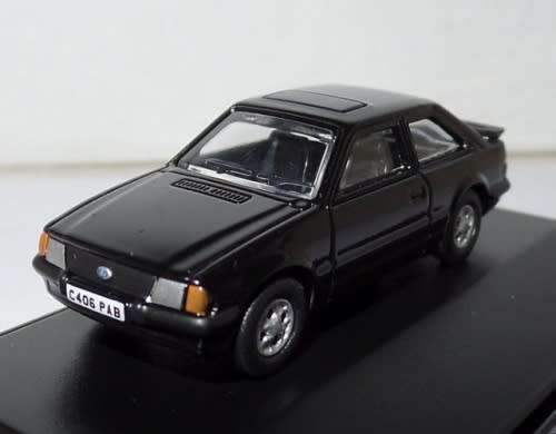 Ford Escort XR3i 1986 black 1/76 Oxford NEW+boxed  #7606 instant wheels