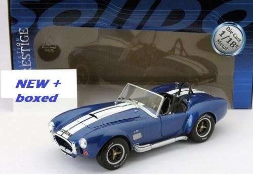 Shelby Cobra 427 SC blue+white 1965 Solido NEW, free shipping, #8006 instant wheels