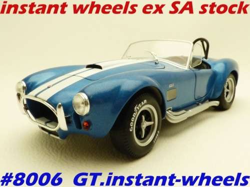 Shelby Cobra 427 SC blue+white 1965 Solido NEW, free shipping, #8006 instant wheels