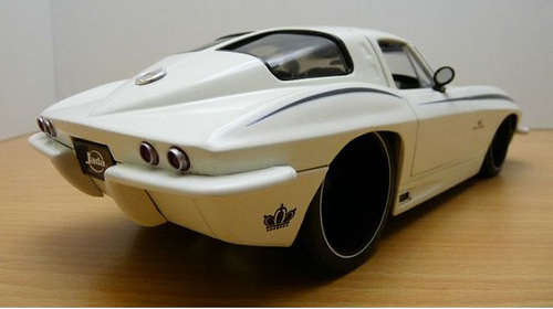 Chevrolet Corvette Stingray Tuning 1963 white Jada NEW FREEdelivery ex SA stock #8056 instant wheels