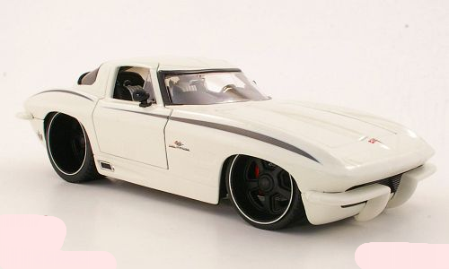 Chevrolet Corvette Stingray Tuning 1963 white Jada NEW FREEdelivery ex SA stock #8056 instant wheels