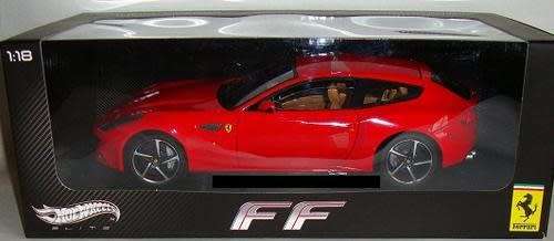 Ferrari FF 2011 red 1/18 HotWheels ELITE W1105 NEW rare+limited   #8058 instant wheels
