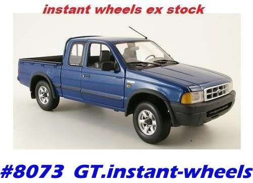 Ford Ranger 4x4 Dblecab Pick-Up 2000 blue ActionPerf NEW FREE del ex SA stock #8073 instant wheels