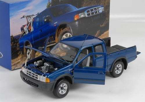 Ford Ranger 4x4 Dblecab Pick-Up 2000 blue ActionPerf NEW FREE del ex SA stock #8073 instant wheels