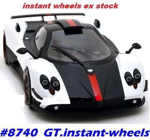 Pagani Zonda Chinque (5) 1999 white+carbon Mondo NEW FREE shipping ex SA stock #8740 instant wheels