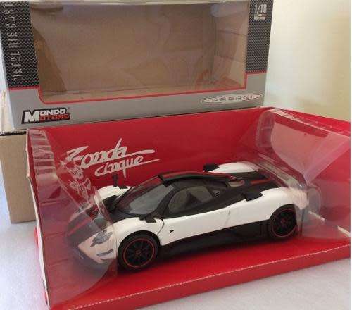 Pagani Zonda Chinque (5) 1999 white+carbon Mondo NEW FREE shipping ex SA stock #8740 instant wheels