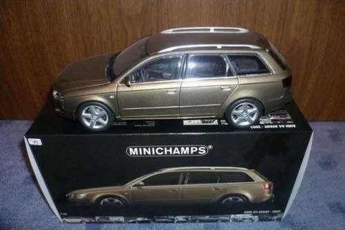 Audi A4 Avant 2005 beige-met  1/18 Minichamps NEW+boxed FREE shipping #8768 instant wheels