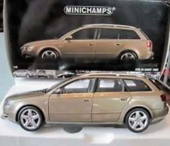 Audi A4 Avant 2005 beige-met  1/18 Minichamps NEW+boxed FREE shipping #8768 instant wheels