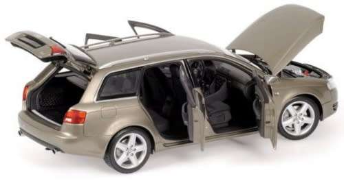 Audi A4 Avant 2005 beige-met  1/18 Minichamps NEW+boxed FREE shipping #8768 instant wheels
