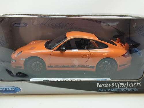 Porsche 911 GT3 RS (997) 2010 orange Welly, NEW FREE delivery #8971 instant 20% rebate INSIDE