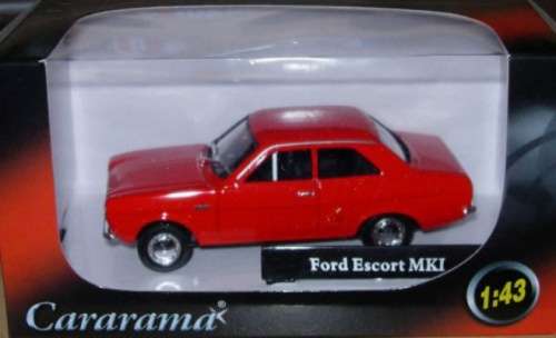 Ford Escort Mk.I 1967 red Cararama-Oxford NEW+boxed FREE delivery 4103 instant wheels