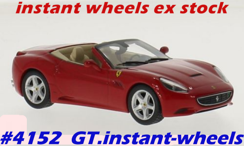 Ferrari California Cabriolet 2008 red IXO NEWinBlister FREE delivery exSA stock #4152 instant wheels