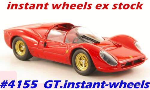 Ferrari 330 P4 1967 red 1/43 IXO NEW+showcased  #4155 instant wheels