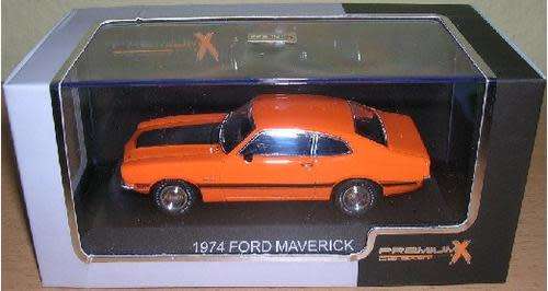 Ford Maverick GT 1974 orange 1/43 PremiumX NEW+boxed  #4868 instant wheels