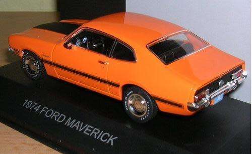 Ford Maverick GT 1974 orange 1/43 PremiumX NEW+boxed  #4868 instant wheels