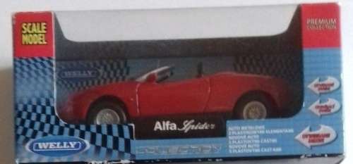 Alfa Romeo Spider 1966red 1/32 Welly NEW+boxed  #3208 instant wheels