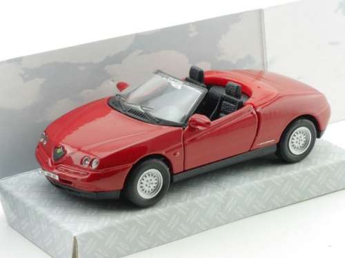 Alfa Romeo Spider 1966red 1/32 Welly NEW+boxed  #3208 instant wheels