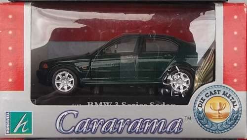 BMW 3er Serie dk.green-met 1/43 Cararama NEW+boxed   #4431 instant wheels