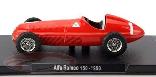 Alfa Romeo 158 F1 1950 J.M.Fangio red NEWinBlister FREE Delivery #4540 instant wheels