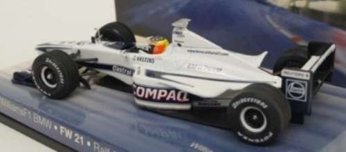 BMW Williams Supertec FW21 `99 F1#9 R Schumacher 1/43 Minichamps NEW+showcase  #4472 instant wheels