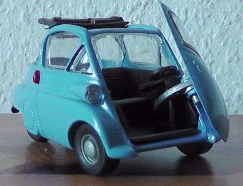 BMW Isetta Cabrio 1955 blue 1/43 Gama NEW+showcased  #4487 instant wheels