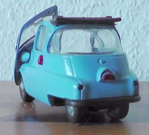 BMW Isetta Cabrio 1955 blue 1/43 Gama NEW+showcased  #4487 instant wheels