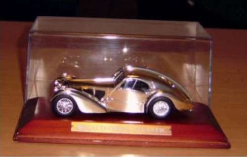 Bugatti Coupe ATLANTIC 57SC 1936 IXO Silver Car Cllctn NEW+boxed FREE Delivery #4493 instant wheels