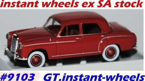 Mercedes-Benz 190 Ponton W120 1954 burgundy 1:87 NEW+boxed FREE delivery #9103 instant wheels