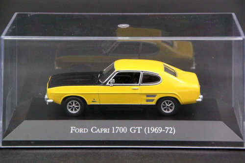 Ford Capri Mk.I 1700 GT yellow+black 1/43 IXO NEW+boxed FREE Delivery ex SA #4546 instant wheels