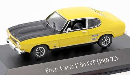 Ford Capri Mk.I 1700 GT yellow+black 1/43 IXO NEW+boxed FREE Delivery ex SA #4546 instant wheels