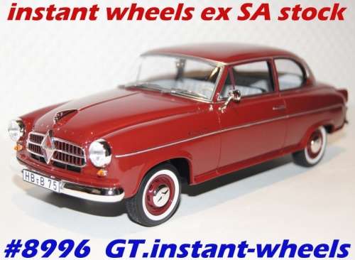Borgward Isabella 1955 classic Sedan 1/18 BOS Models NEW+boxed  #8996 instant wheels