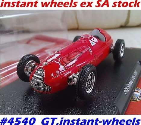 Alfa Romeo 158 F1 1950 J.M.Fangio red NEWinBlister FREE Delivery #4540 instant wheels