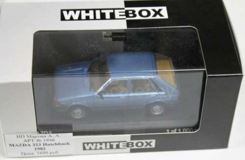 Mazda 323 4-door+hatchback 1982 blue-met Whitebox NEW+boxed FREE delivery #4780 instant wheels