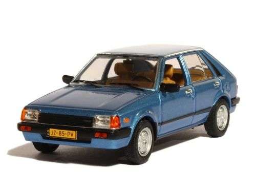 Mazda 323 4-door+hatchback 1982 blue-met Whitebox NEW+boxed FREE delivery #4780 instant wheels