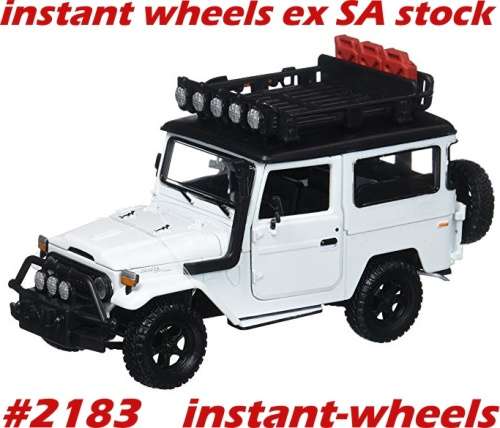 Toyota FJ40 Land Cruiser 1971 white 1/24 MotorMax NEW+boxed FREE delivery #2183 instant wheels