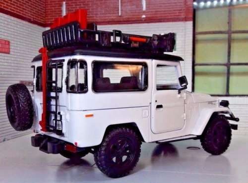 Toyota FJ40 Land Cruiser 1971 white 1/24 MotorMax NEW+boxed FREE delivery #2183 instant wheels