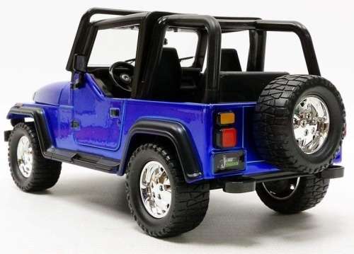 Jeep Wrangler 1992 (open) blue 1/24 Jada NEW+boxed  #2186 instant wheels