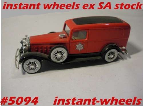 Cadillac V16 Firechief van 1931 red 1/43 Solido NEW+showcased FREE delivery #5094 instant wheels