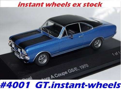 Opel Commodore A Coupe GS/E blue 1/43 Whitebox NEW+boxed FREE delivery #4001 instant wheels
