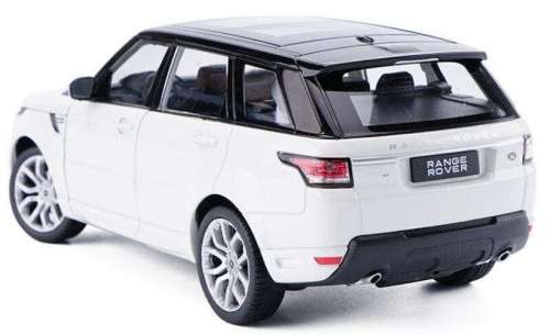 Land Rover RangeRover Sport 2014 white/black 1/24 Welly NEW+boxed  #2189 instant wheels